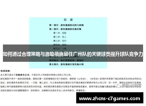 如何通过合理策略与激励措施留住广州队的关键球员提升球队竞争力
