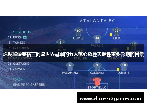 深度解读英格兰问鼎世界冠军的五大核心致胜关键性重要影响的因素 深度解读英格兰问鼎世界冠军的五大核心致胜关键性重要影响的因素